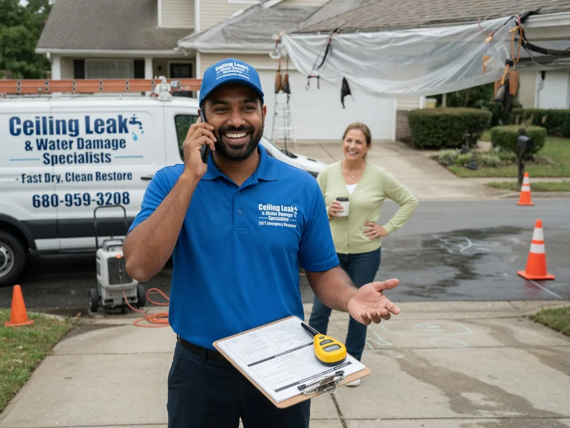 Ceiling Leak Cleanup Bear River City, UT FAQs